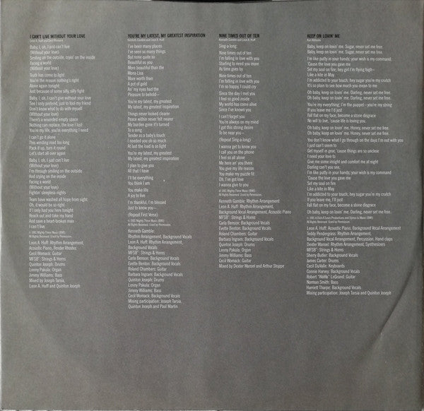 Teddy Pendergrass : It's Time For Love (LP, Album, Pit)