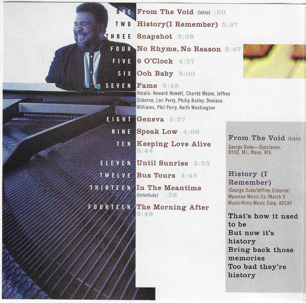 George Duke : Snapshot (CD, Club)