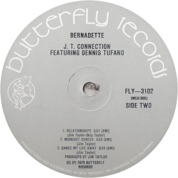 J.T. Connection Featuring Dennis Tufano : Bernadette (LP, Album)