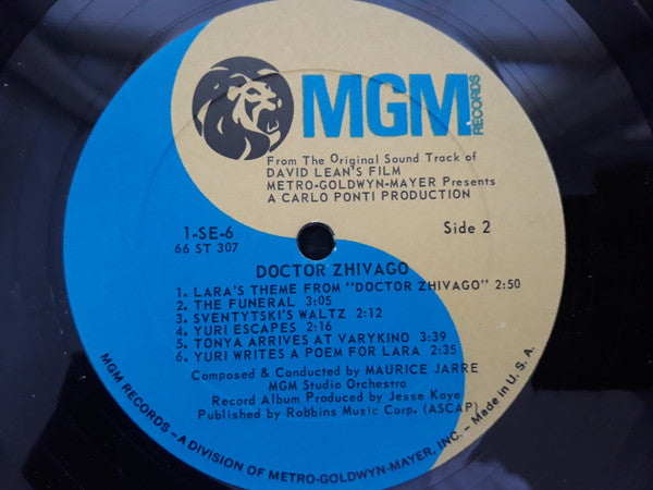 Maurice Jarre : Doctor Zhivago Original Soundtrack Album (LP, Album, RE)