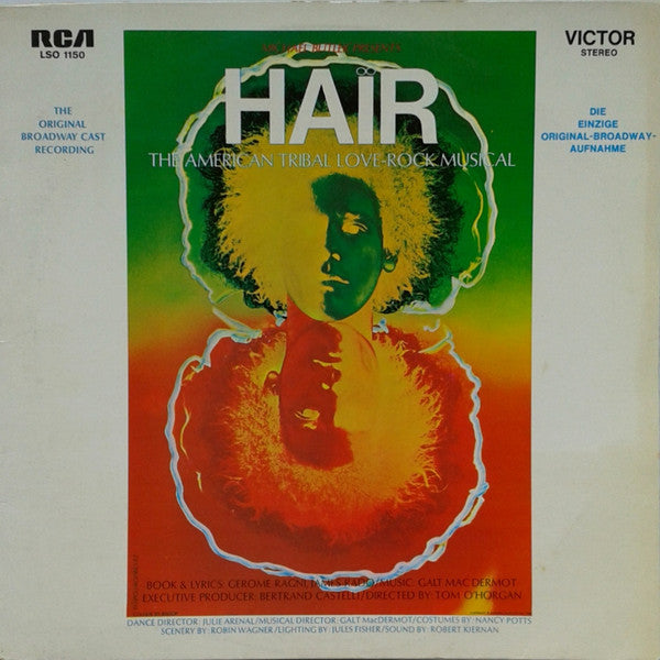 Various : Hair - The Original Broadway Cast Recording (LP, Album, RE)