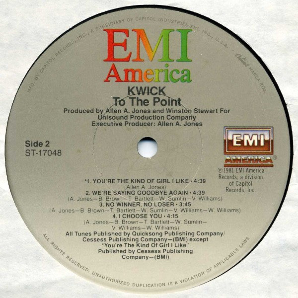 Kwick : To The Point (LP, Album)