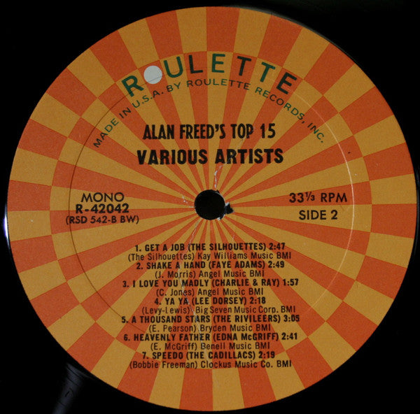 Various : Alan Freed's Top 15 (LP, Comp, Mono, RE, Bes)