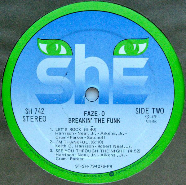 Faze-O : Breakin' The Funk (LP, Album, PR)