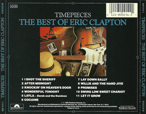 Eric Clapton : Time Pieces - The Best Of Eric Clapton (CD, Comp, RE)