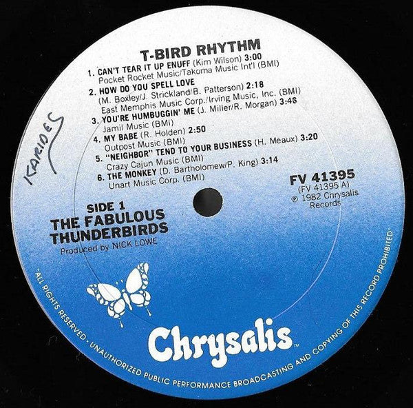The Fabulous Thunderbirds : T-Bird Rhythm (LP, Album, RE)