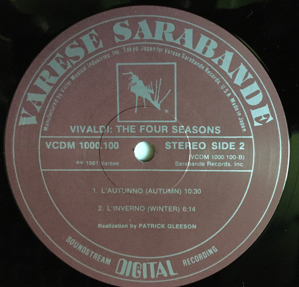 Patrick Gleeson, Antonio Vivaldi : The Four Seasons (LP)