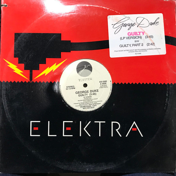 George Duke : Guilty (12", Promo, Spe)