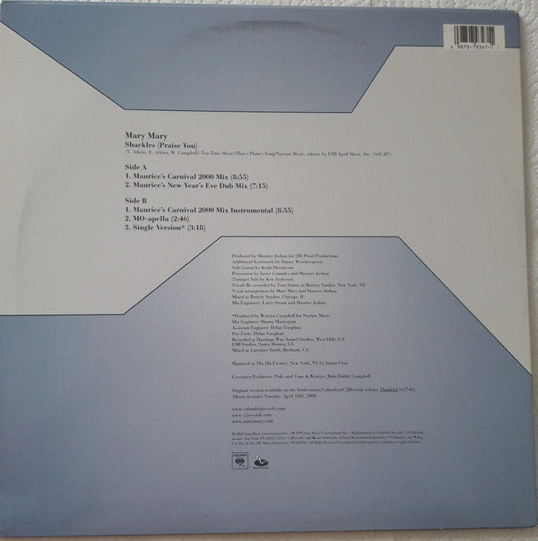 Mary Mary : Shackles (Praise You) (12")