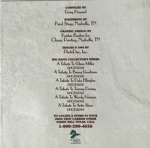 Members Of The Artie Shaw Orchestra : A Tribute To Artie Shaw (CD, Album, RE, RM)