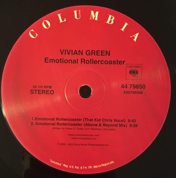 Vivian Green : Emotional Rollercoaster (12")