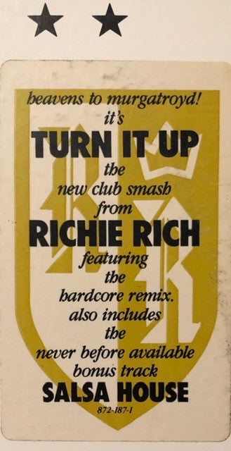 Richie Rich : Turn It Up (12", Promo)