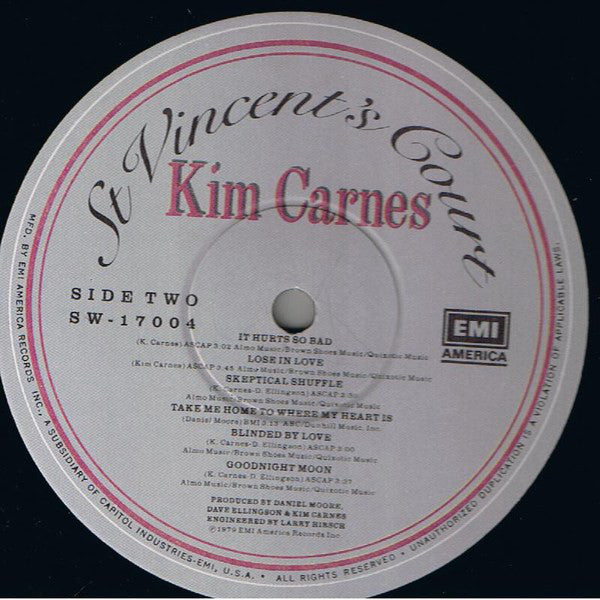 Kim Carnes : St Vincent's Court (LP, Album, Los)