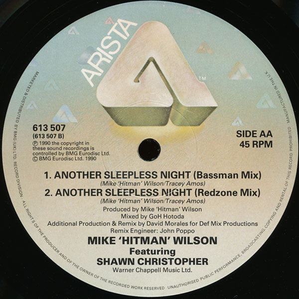 Mike "Hitman" Wilson Featuring Shawn Christopher : Another Sleepless Night (The Dave Morales Remix) (12")