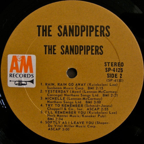 The Sandpipers : The Sandpipers (LP, Album, Ter)