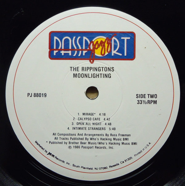 The Rippingtons : Moonlighting (LP, Album, Ele)