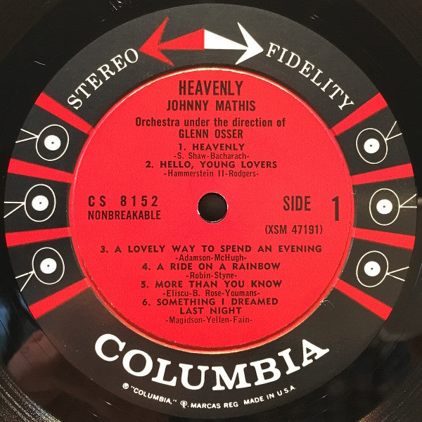 Johnny Mathis : Heavenly (LP, Album)
