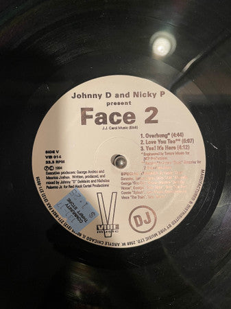 Johnny D & Nicky P : Face 2 EP (12", EP)