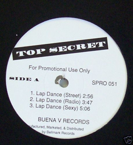 Top Secret (14) : Lap Danz (12", Promo)