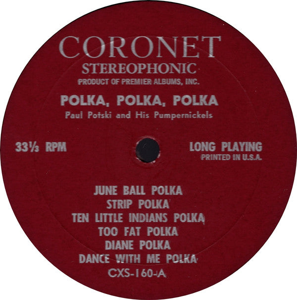 Paul Potski And His Pumpernickels : Polka Polka Polka Polka (LP, Album)