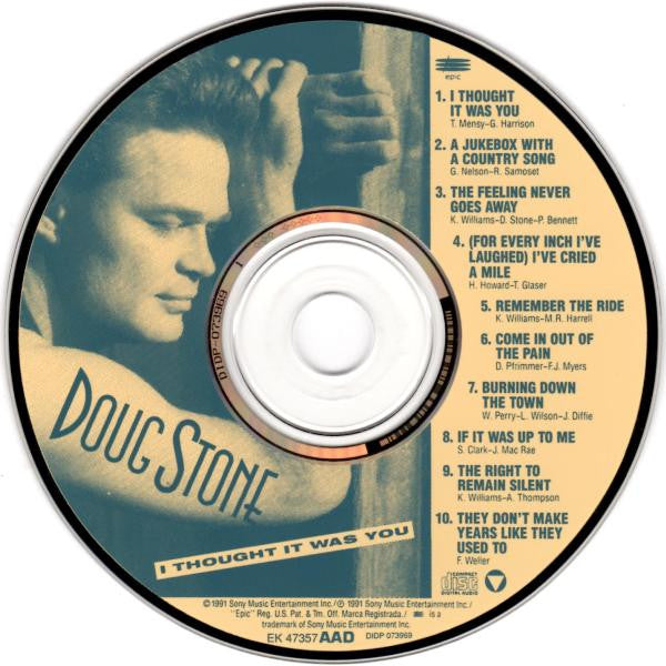 Doug Stone : I Thought It Was You (CD, Album)