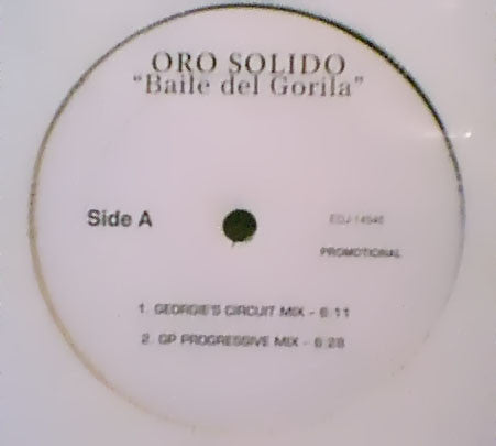 Oro Solido : Baile Del Gorila (12", Promo)