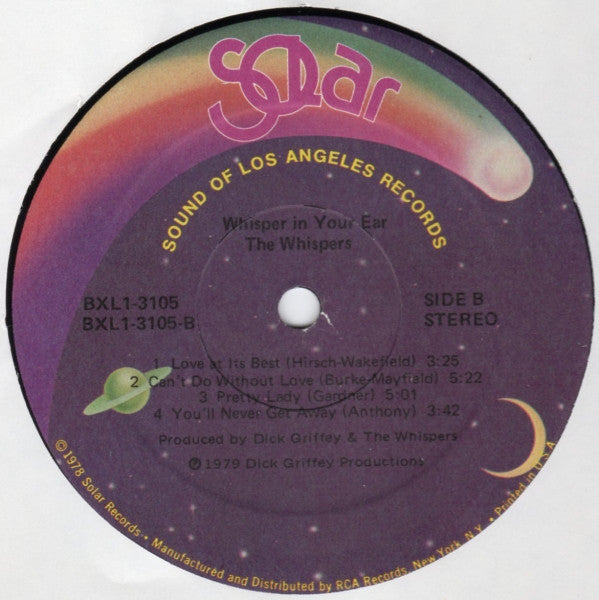 The Whispers : Whisper In Your Ear (LP, Album)