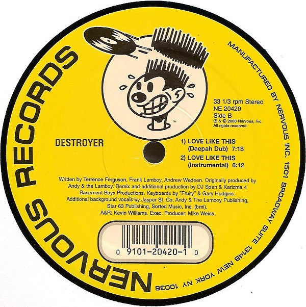 Destroyer (2) : Love Like This (12")