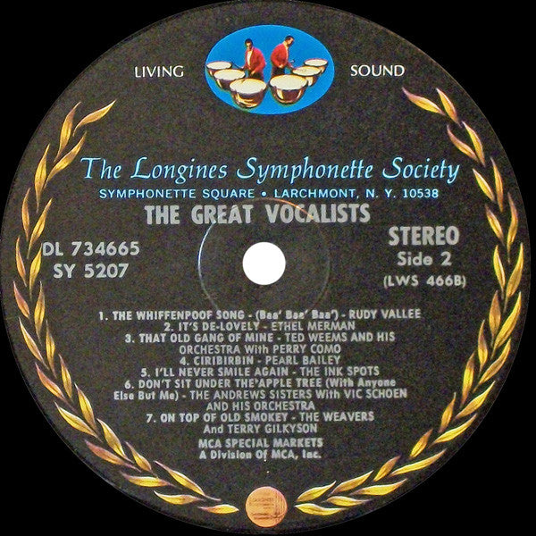 Various : The Great Vocalists Of The Big Band Era (LP, Comp, Glo)