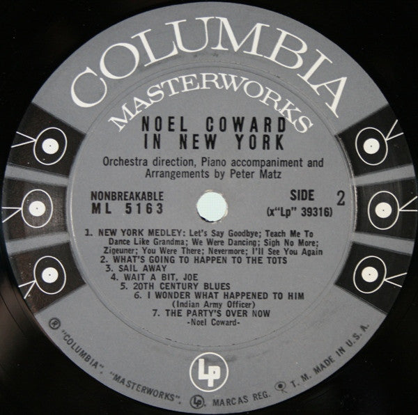 Noël Coward : Noel Coward In New York (LP, Album)