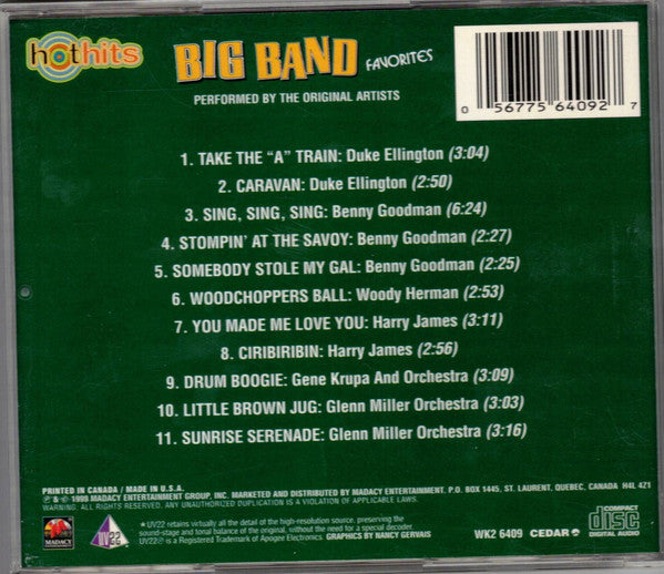 Various : Big Band Favorites - Hot Hits (CD, Comp)
