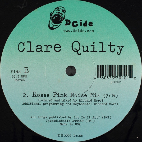 Clare Quilty : Secret Sharer / Roses (Pink Noise Mixes) (12")