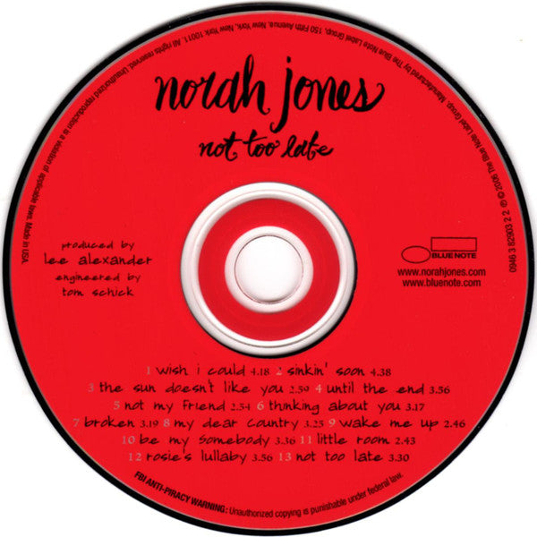 Norah Jones : Not Too Late (CD, Album + DVD + Dlx)