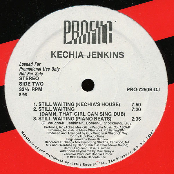 Kechia Jenkins : Still Waiting (12", Promo)