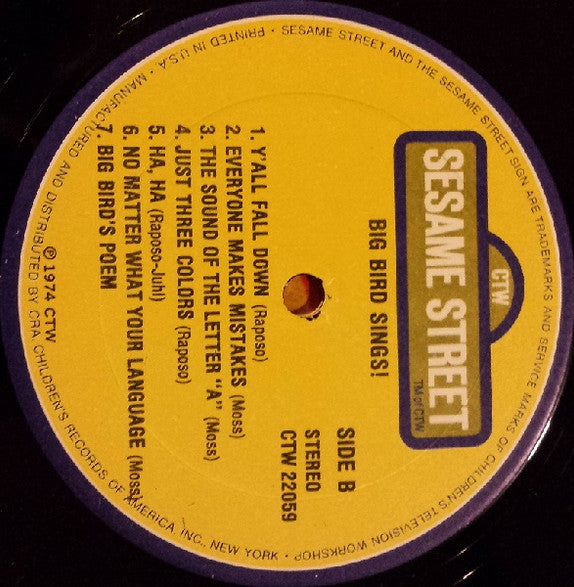 Big Bird (4) : Big Bird Sings! (LP, Album)