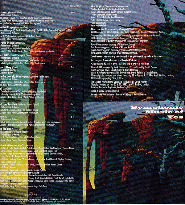 London Philharmonic Orchestra, Steve Howe • Bill Bruford • Jon Anderson • Tim Harries • David Palmer (2) With English Chamber Orchestra & London Community Gospel Choir : Symphonic Music Of Yes (CD, Album, Dol)