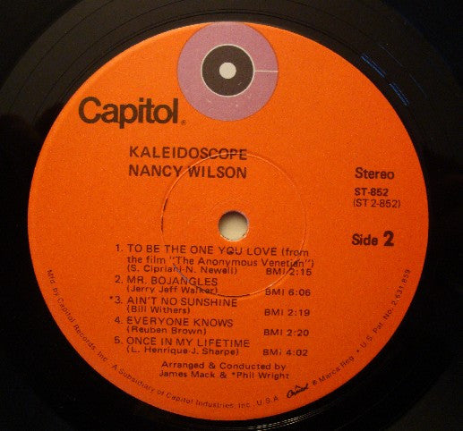 Nancy Wilson : Kaleidoscope (LP, Album, Red)