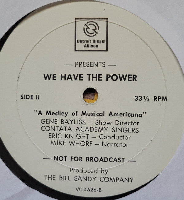 Harold Beebe, Bill Heyer : We Have The Power (LP, Promo, W/Lbl)