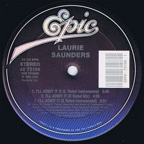 Laurie Saunders : I'll Admit It (12")