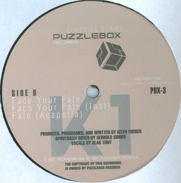 DJ K-1 : Face Your Fate EP (12", EP, RE)