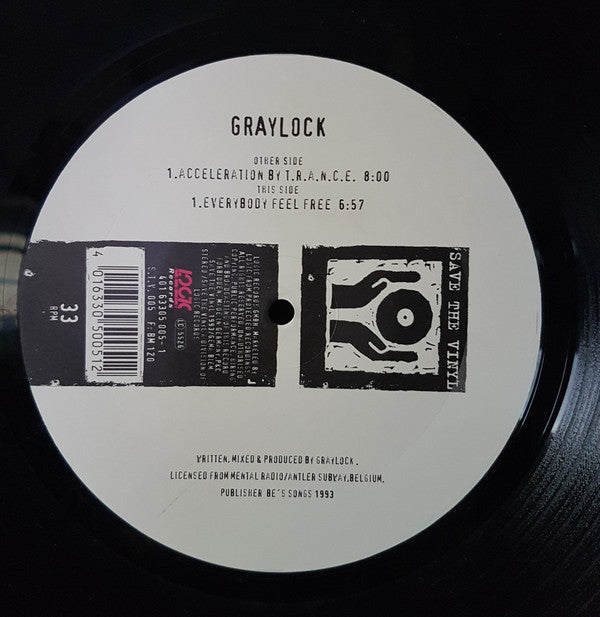 Graylock : Acceleration By T.R.A.N.C.E. (12", Maxi, Ove)