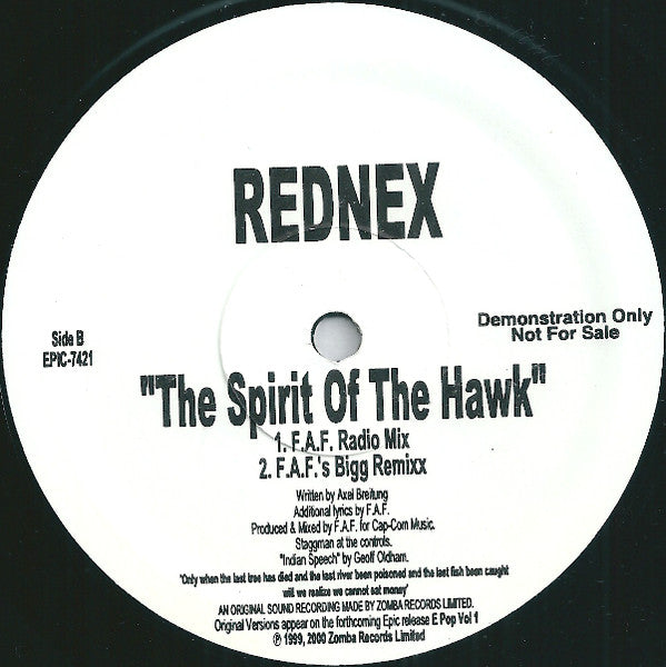 Shanks & Bigfoot / Rednex : Sweet Like Chocolate / The Spirit Of The Hawk (12", Maxi, Promo)