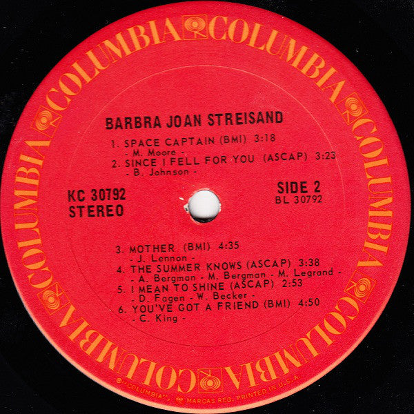 Barbra Streisand : Barbra Joan Streisand (LP, Album)