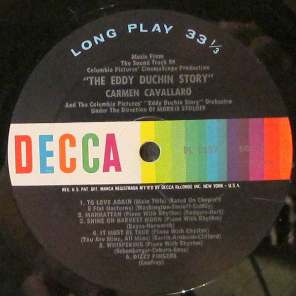 Carmen Cavallaro : The Eddy Duchin Story (LP, Album, Mono, RP)