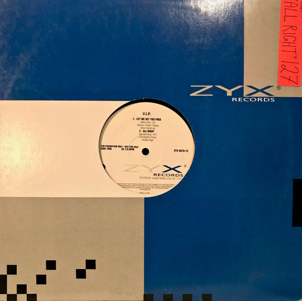 V.I.P. : All Right (12", Promo)