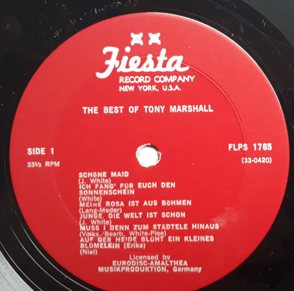Tony Marshall : The Best Of Tony Marshall (LP, Comp)