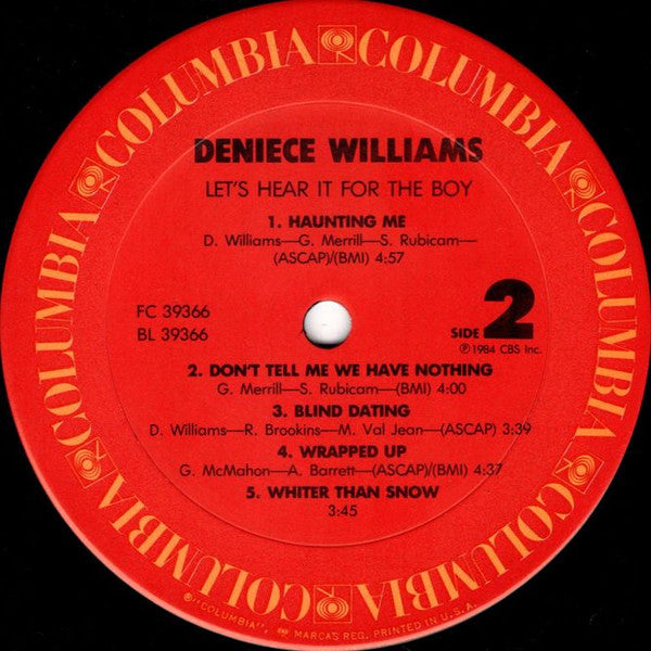 Deniece Williams : Let's Hear It For The Boy (LP, Album)