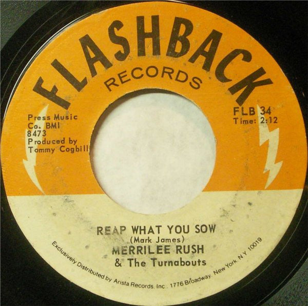 Merrilee & The Turnabouts : Angel Of The Morning / Reap What You Sow (7", RE)