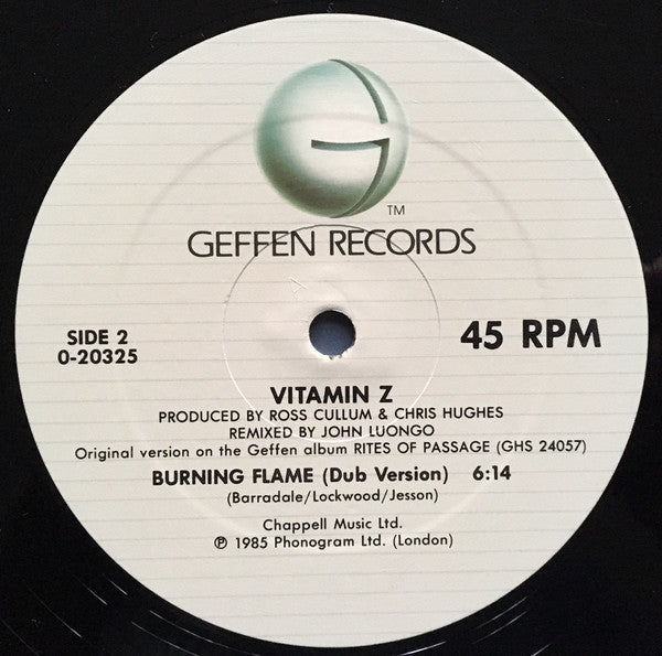 Vitamin Z : Burning Flame (12", Maxi)