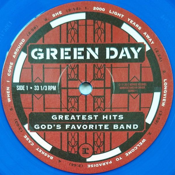 Green Day : Greatest Hits: God's Favorite Band (2xLP, Comp, RE, RP, Blu)